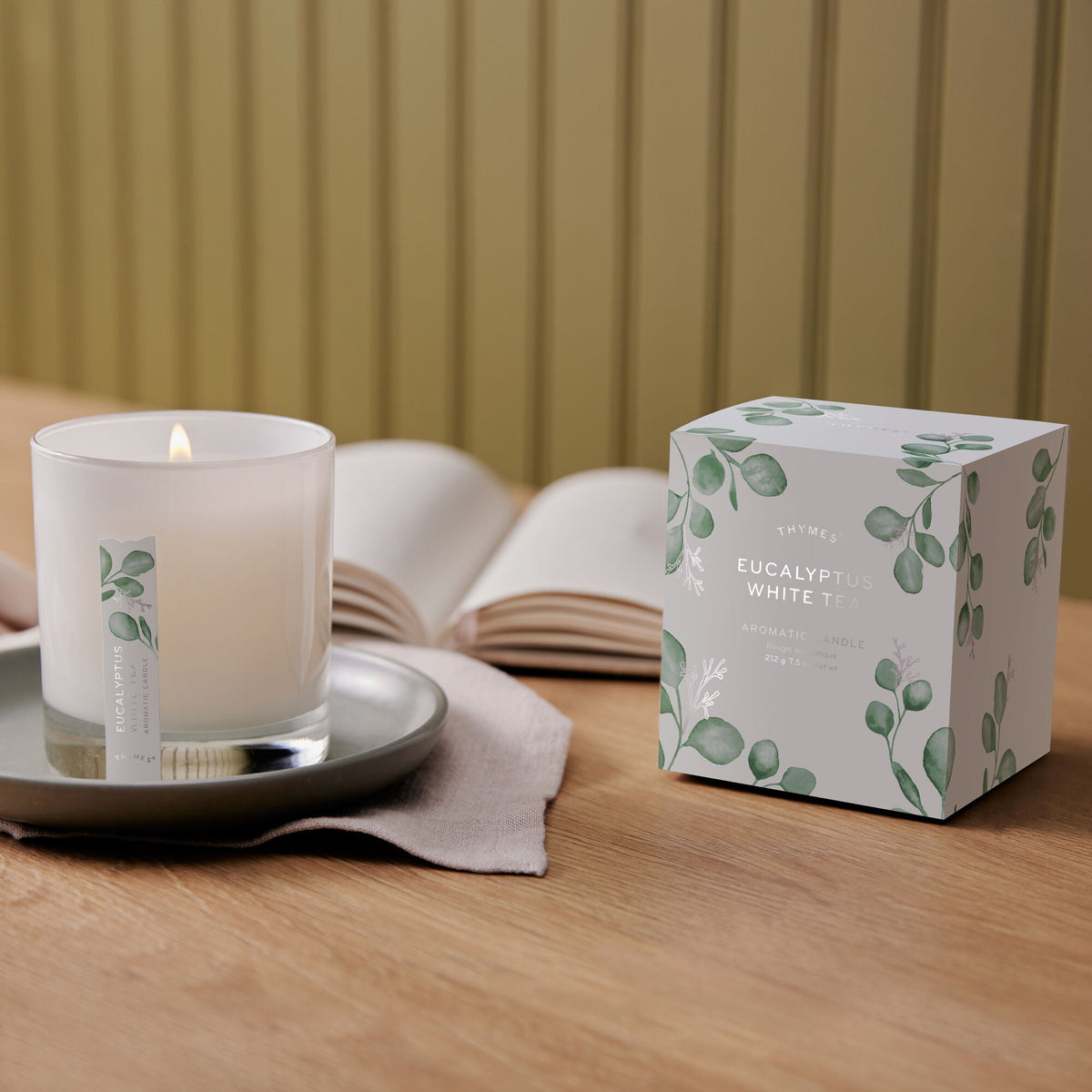 Eucalyptus White Tea Poured Candle